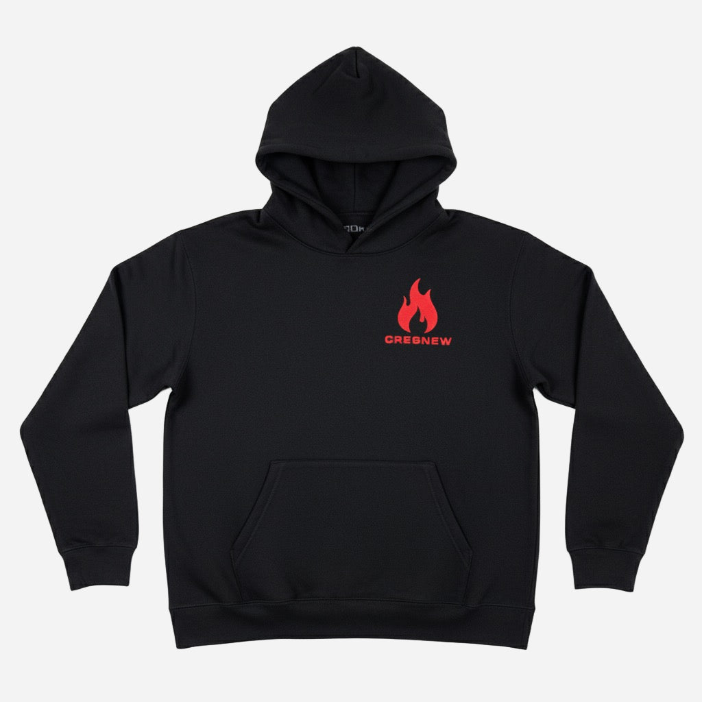 Black Sponsored by the Holy Ghost faith-based hoodie with christian faith based graphic