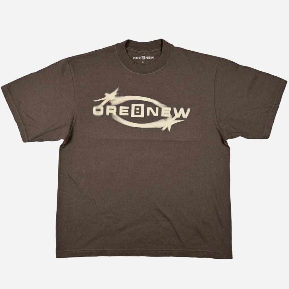 mocha -oversized-y2k-cre8new christian merch shirt from faith-based apparel brand CRE8NEW
JESUS LOVES YOU