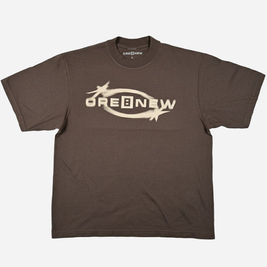 mocha -oversized-y2k-cre8new christian merch shirt from faith-based apparel brand CRE8NEW
JESUS LOVES YOU